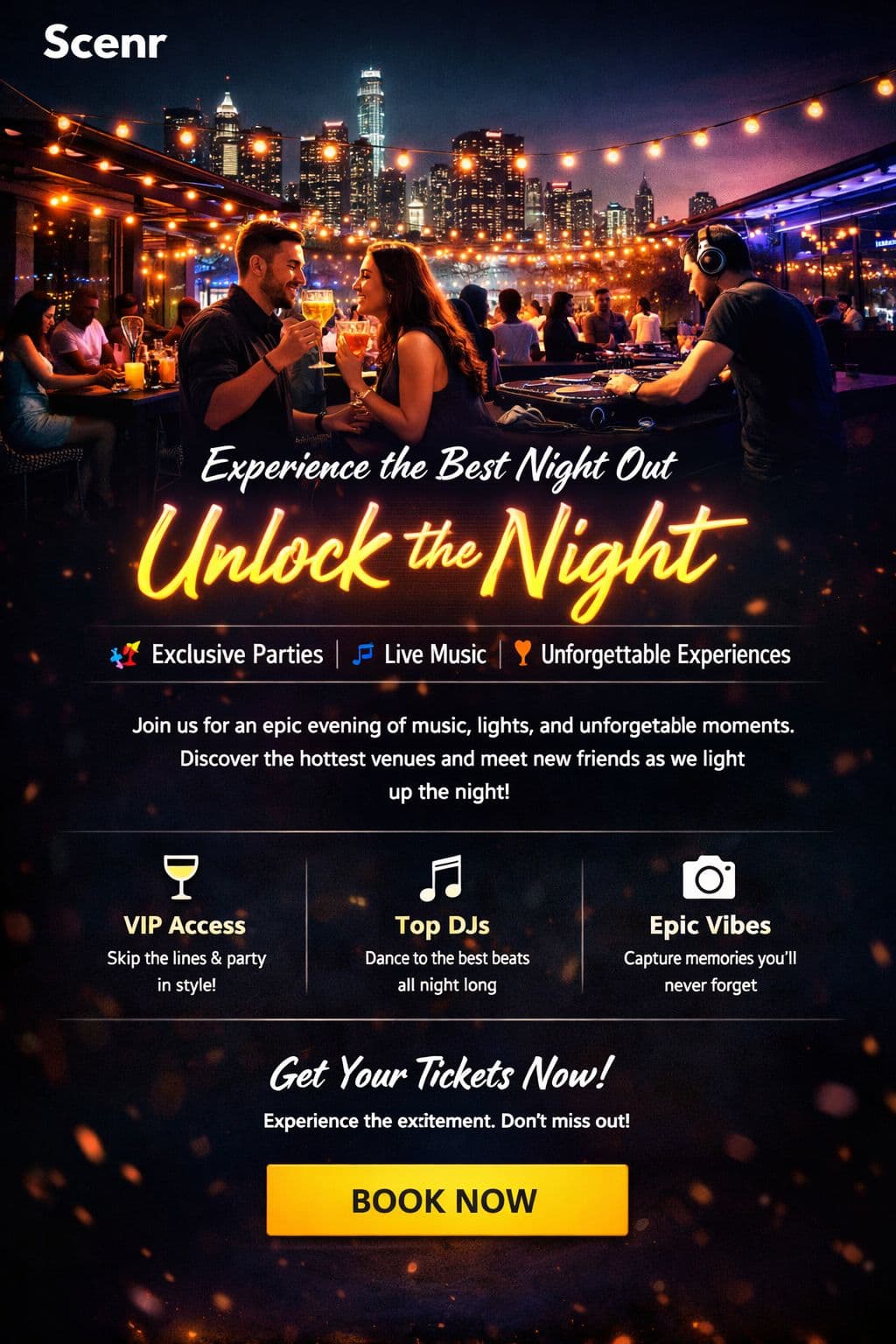 Host Your Events On Scenr